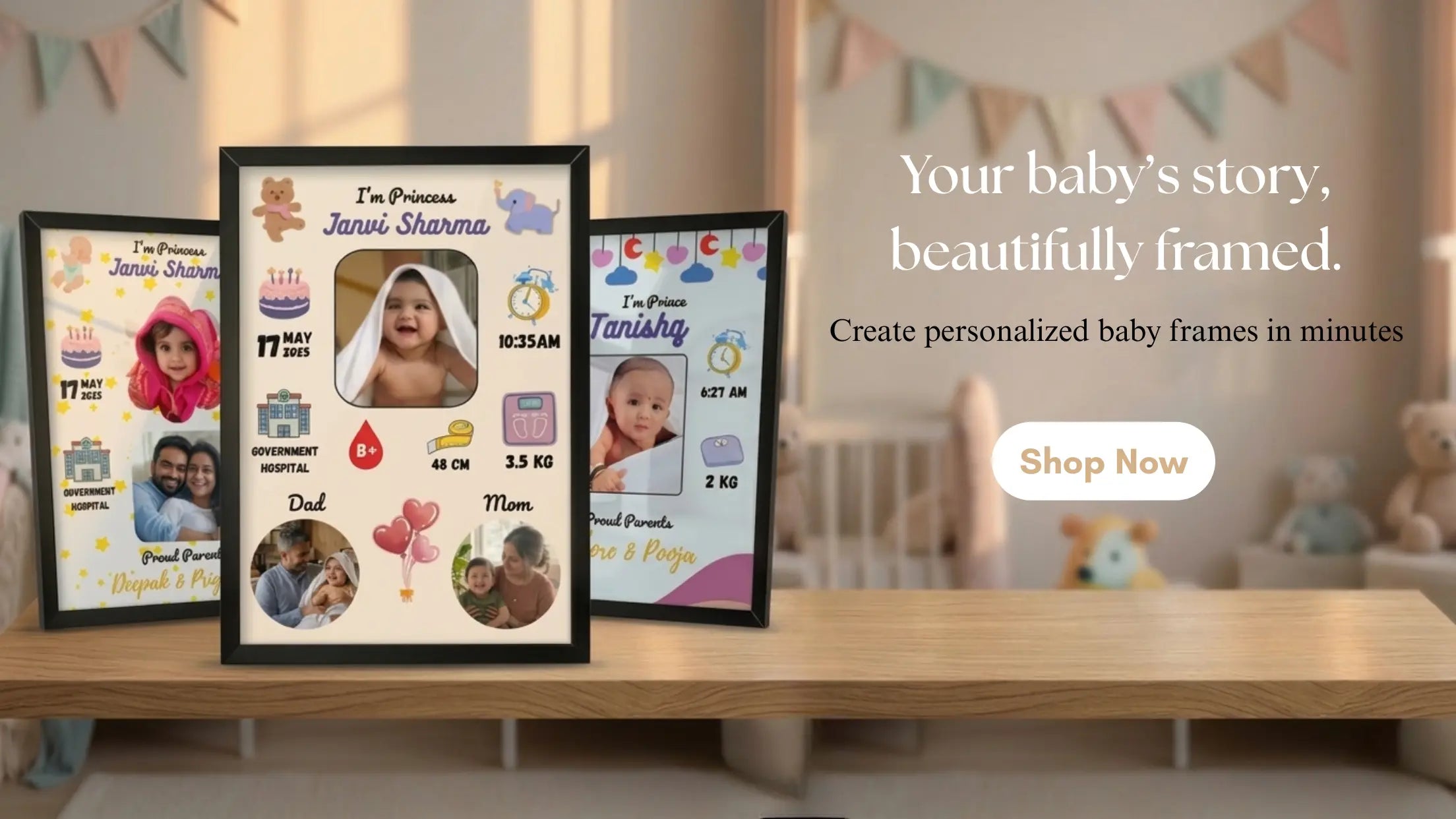 Sign Baby Frame Baby Frames – InstaFrame