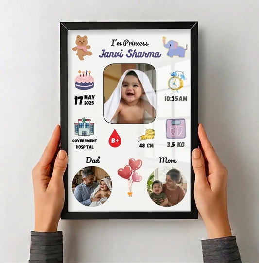 Baby Birth Frame - Design 3
