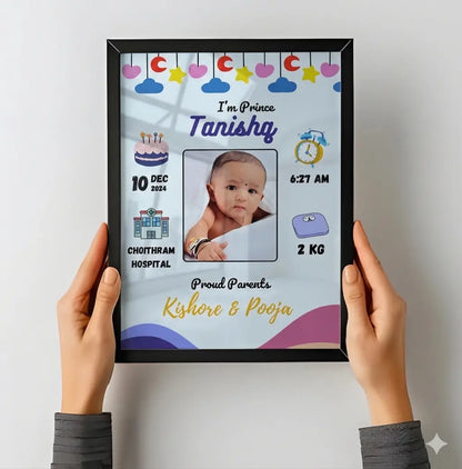 Baby Birth Frame - Design 1