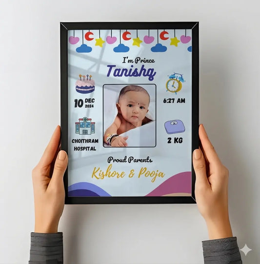 Baby Birth Frame - Design 1