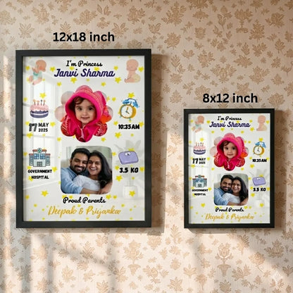 Baby Birth Frame - Design 1
